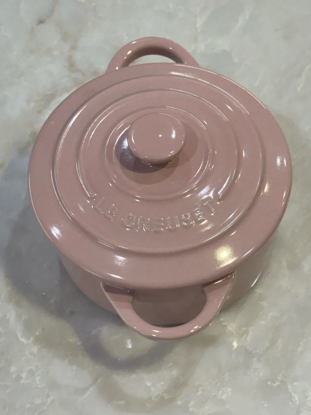 NWT Le Creuset Chiffon Pink Mini Cocotte